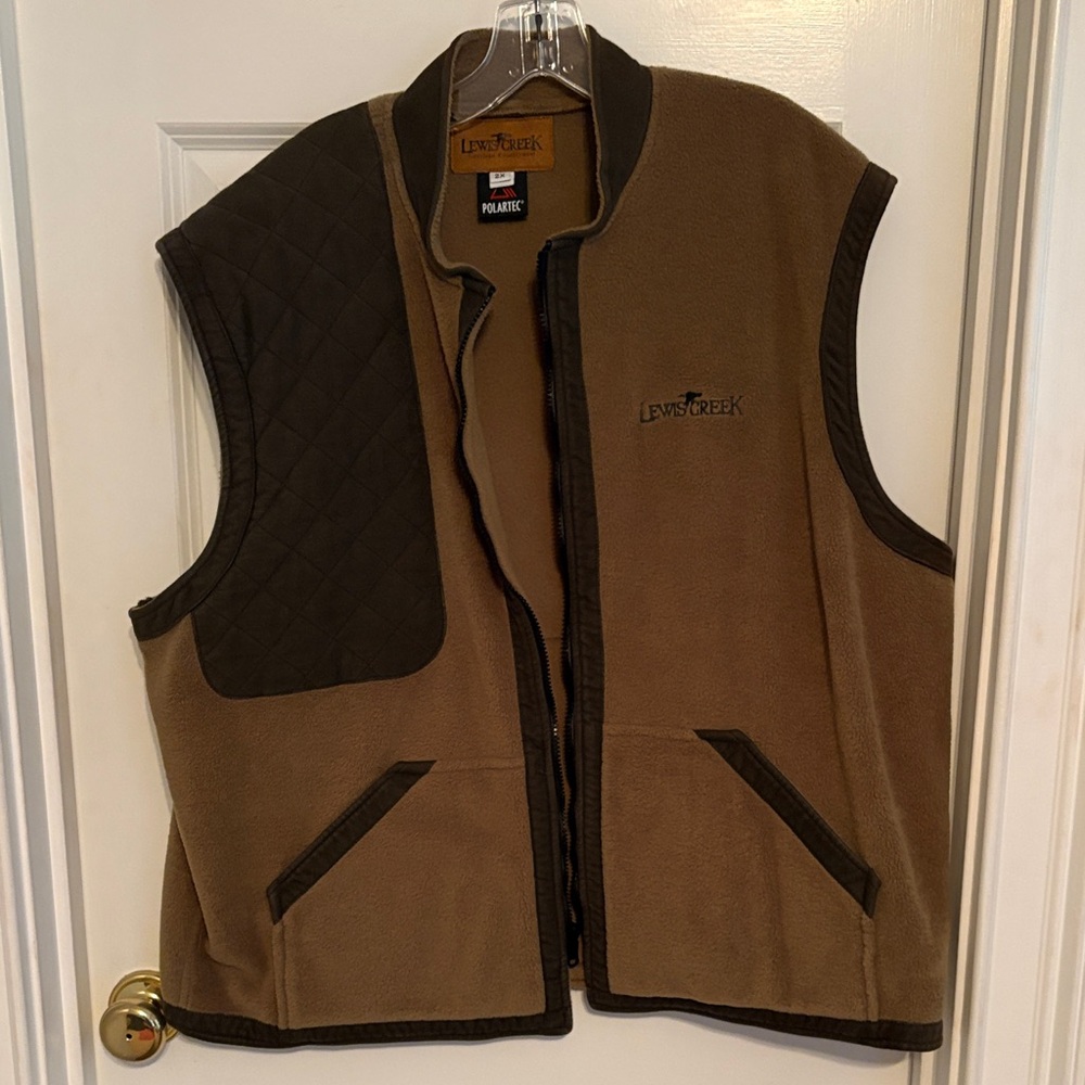 Men’s Brown Fleece Vest
